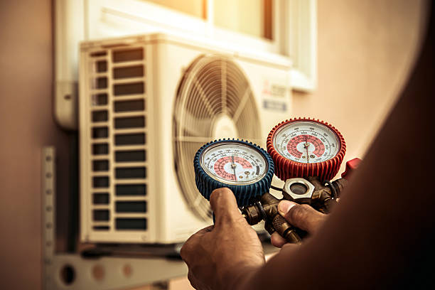 Professional Ac Installation technician working in Wales, WI